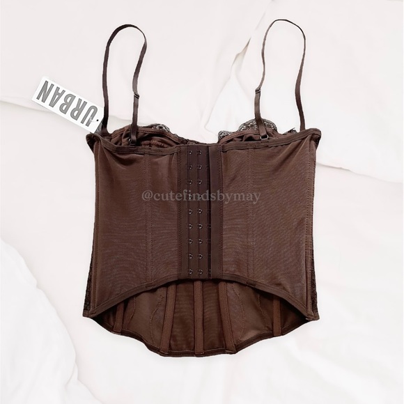Out From Under Modern Love Corset in Brown - Picture 2 of 6
